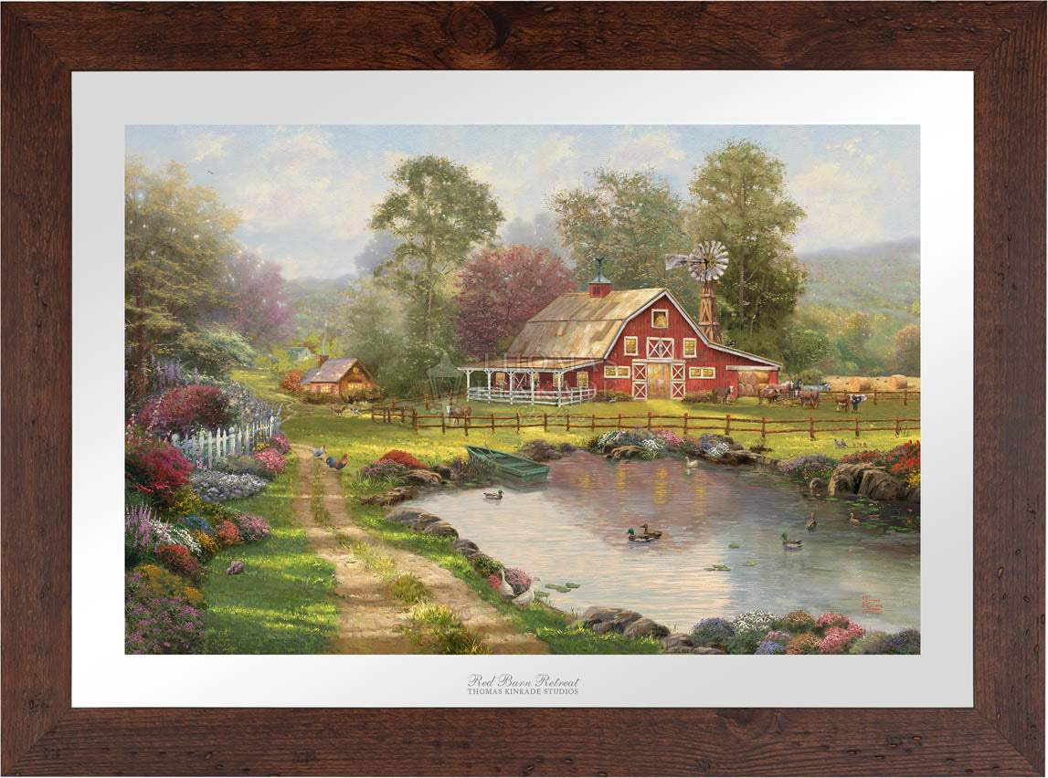 Thomas Kinkade A Winter Retreat Memory Foam Rug