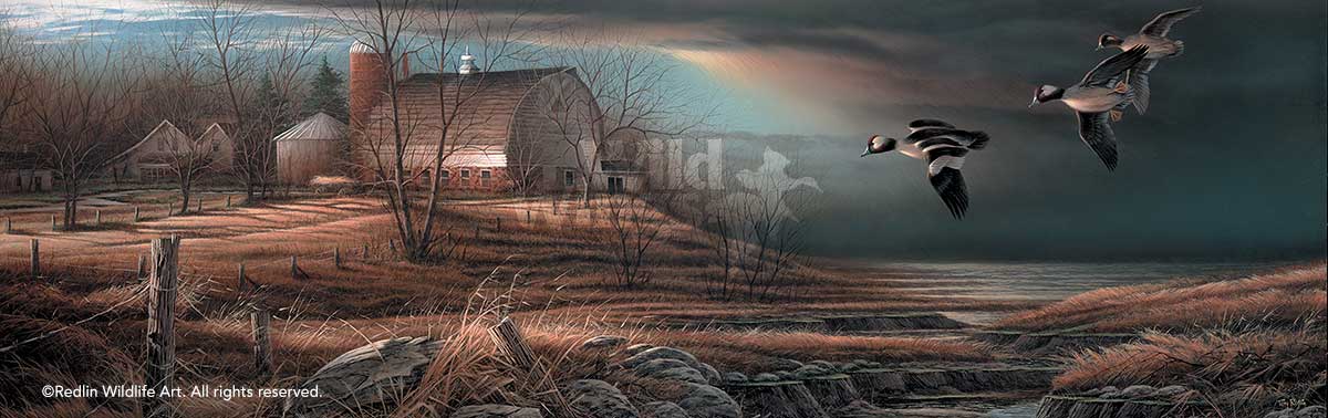 Wild Wings Morning Solitude 18 Decorative Pillow by Terry Redlin