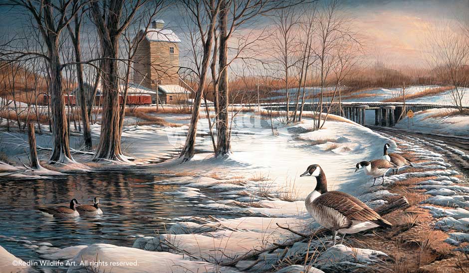 Wild Wings Morning Solitude 18 Decorative Pillow by Terry Redlin