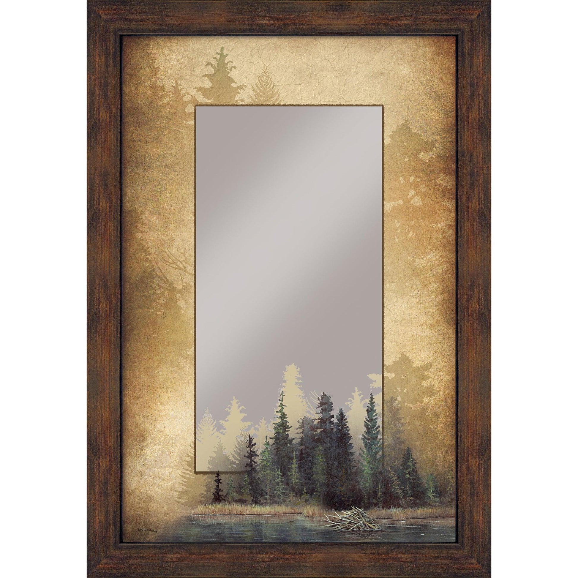 Misty Forest Large Decorative Mirror - Wild Wings