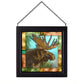 Moose Stained Glass Art - Wild Wings