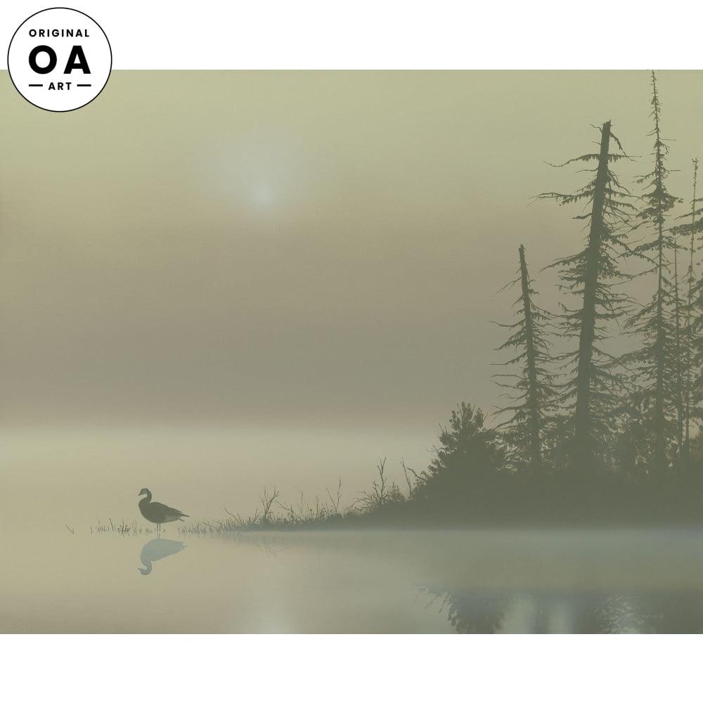 Silence—Canada Goose Original Acrylic Painting - Wild Wings