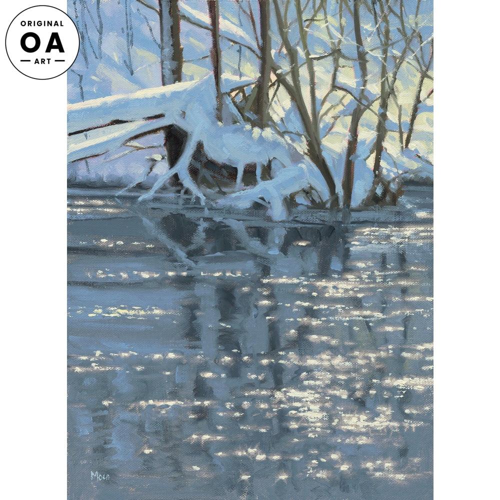 River Diamonds— Landscape Original Oil Painting - Wild Wings
