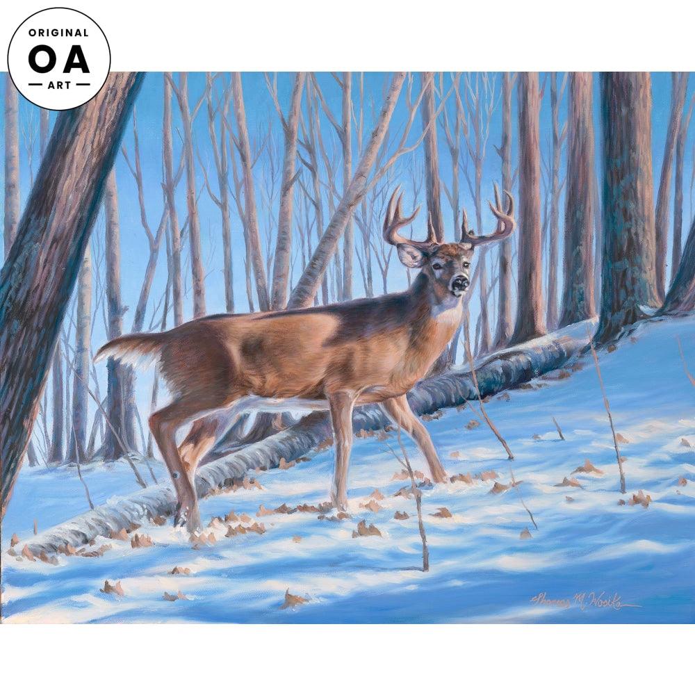 Perfect Eight—Deer Original Oil Painting - Wild Wings