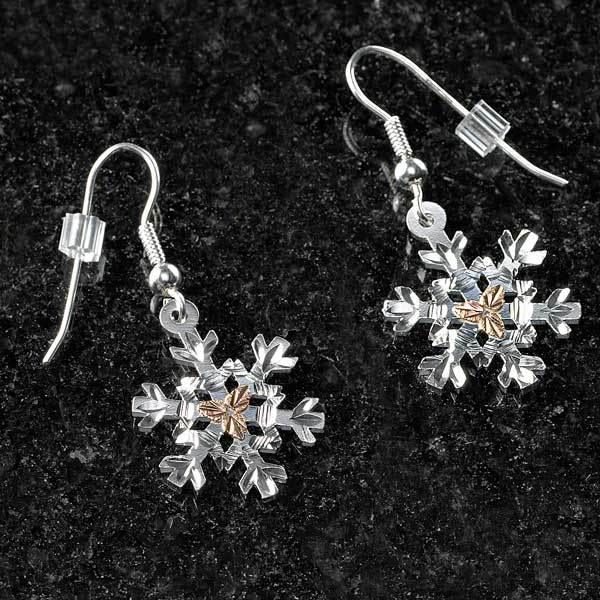 Dangle hot sale snowflake earrings