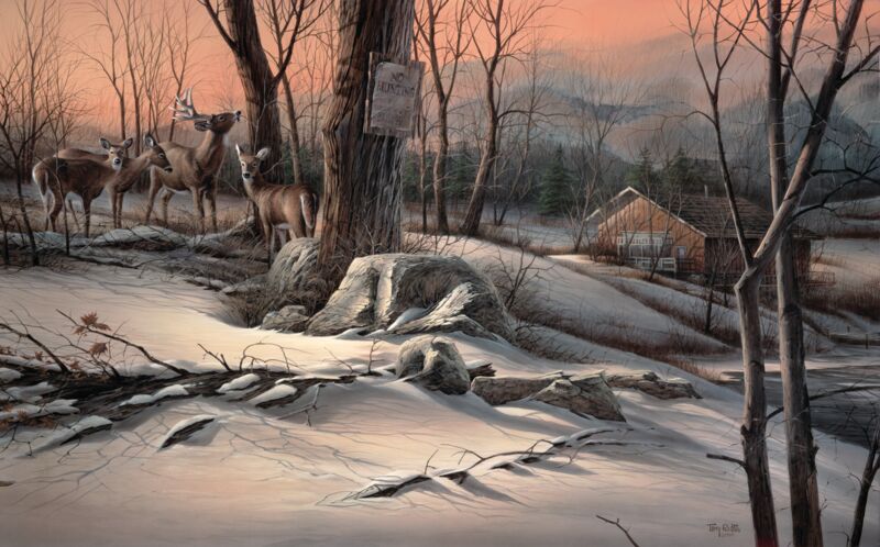 Back to the Sanctuary - Whitetail Deer by Terry Redlin