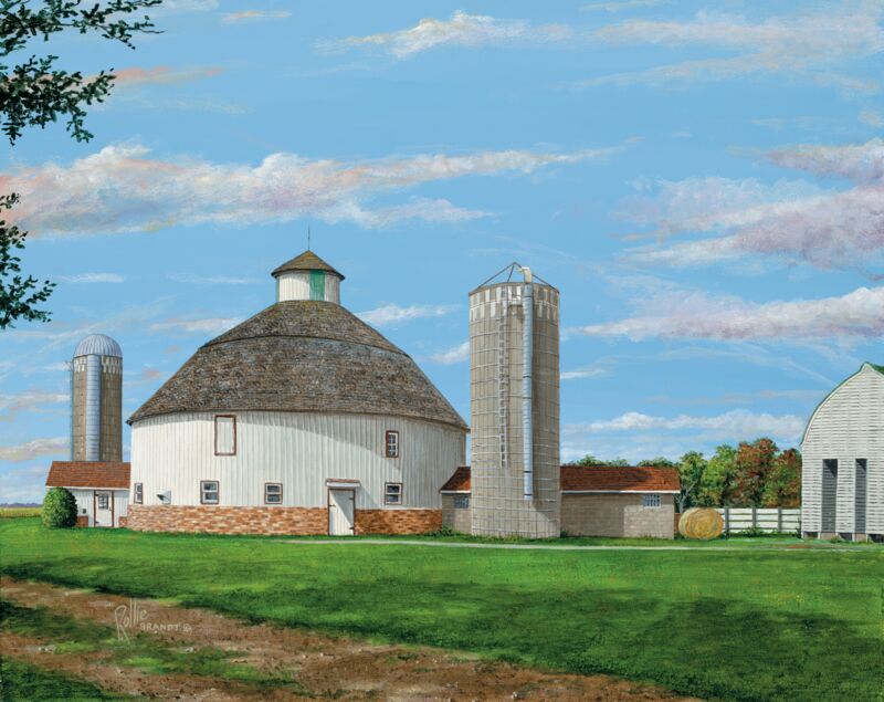 Bob's Round Barn by Rollie Brandt