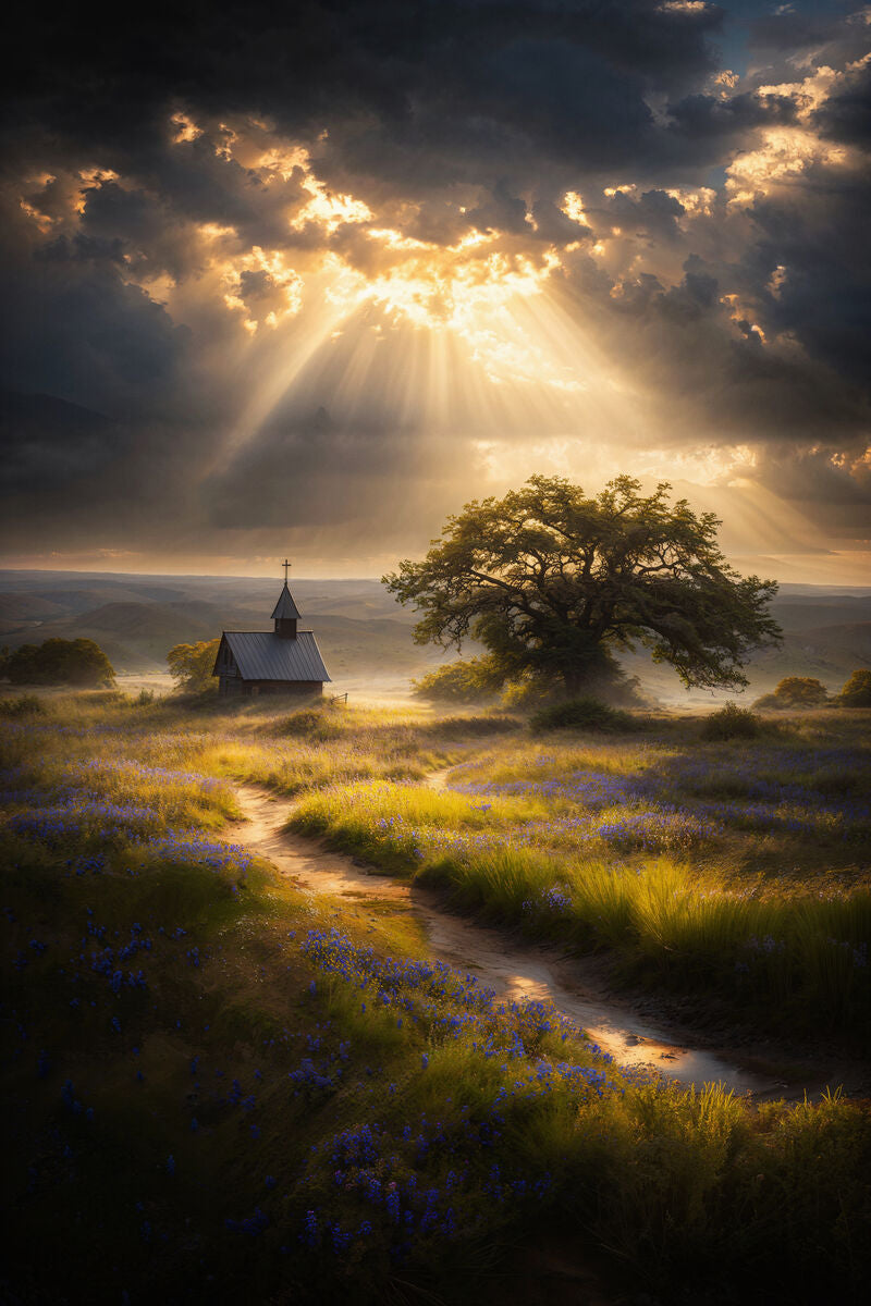 Celestial Rays Over Lone Star Land I