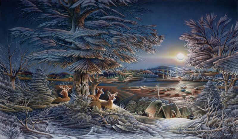 Evening on the Ice by Terry Redlin