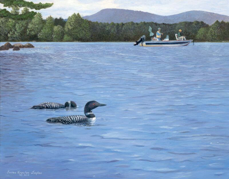 Fishing— Loon by Susan Knowles-Jordan