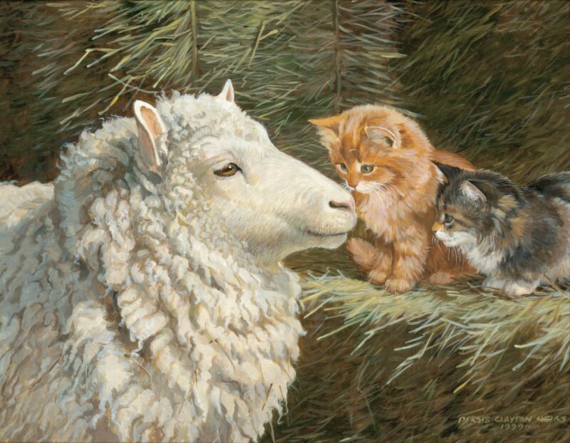 Greetings—Sheep & Cats by Persis Clayton Weirs