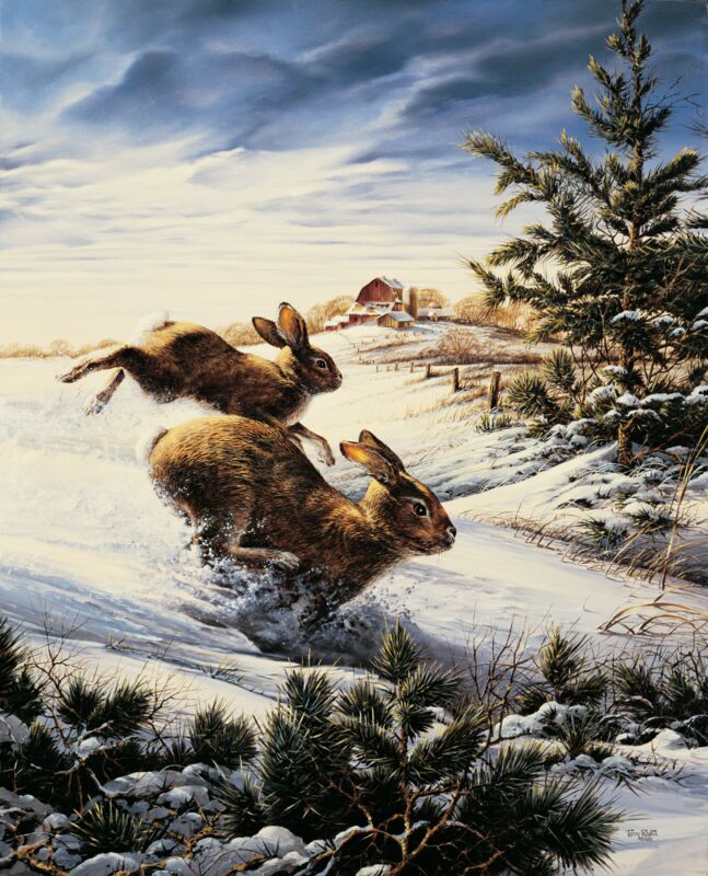 Hightailing by Terry Redlin