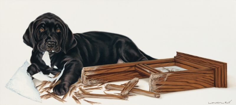 Killing Time—Black Lab Puppy by Brett Longley