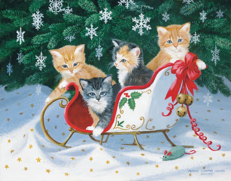 Let it Snow—Kittens by Persis Clayton Weirs