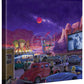 Movie Night on Route 66 - Romance - 14" x 14" Gallery Wrapped Canvas