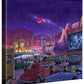 Movie Night on Route 66 - Thriller - 14" x 14" Gallery Wrapped Canvas