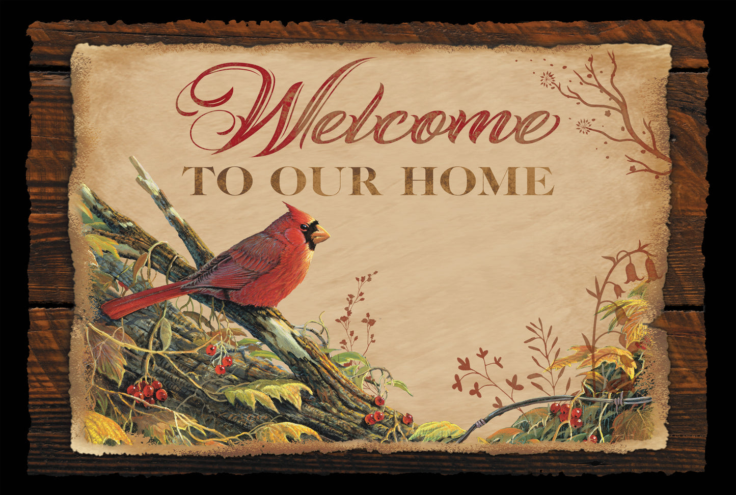 Welcome to Our Home - 8" x 12" Wood Sign