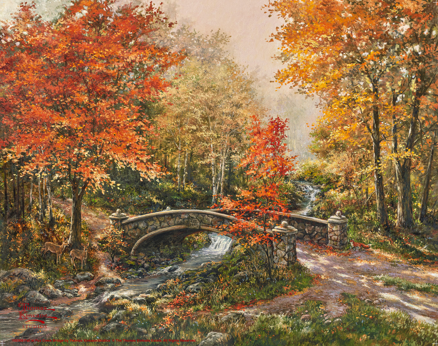 Fall at Fox Creek Bridge - Art Prints