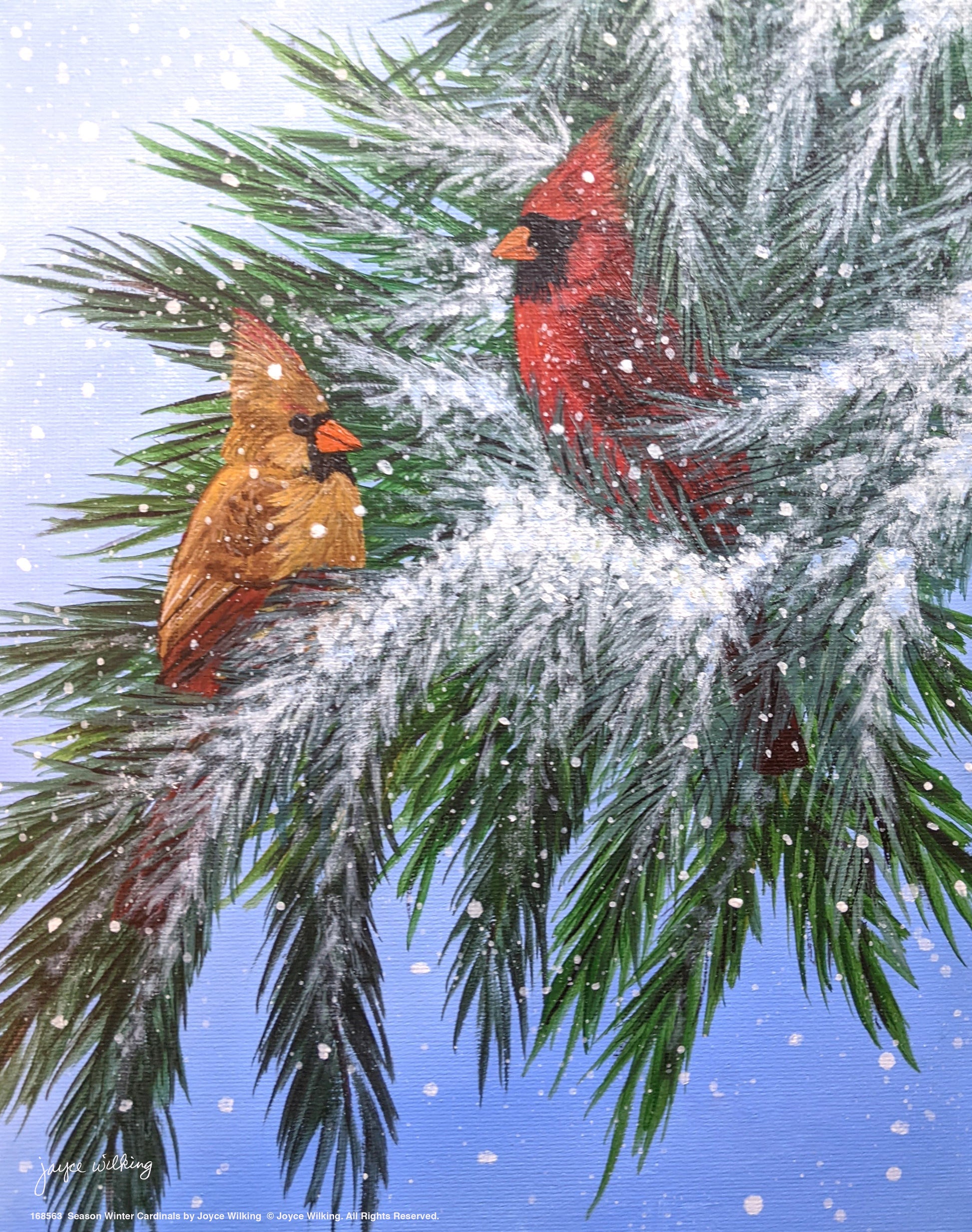 168563_11x14_ Season Winter Cardinals_Art Print.jpg