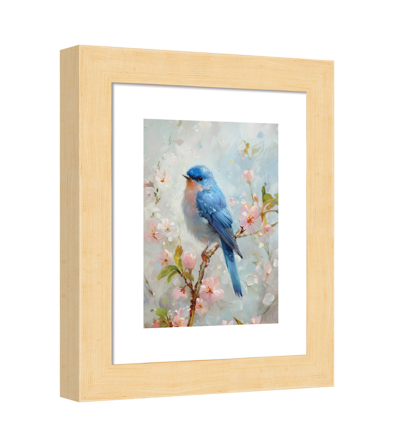 170010_FRA Serene Sojourn - Bluebird 9X12 Blonde Maple Framed Paper Print BW74042.jpg