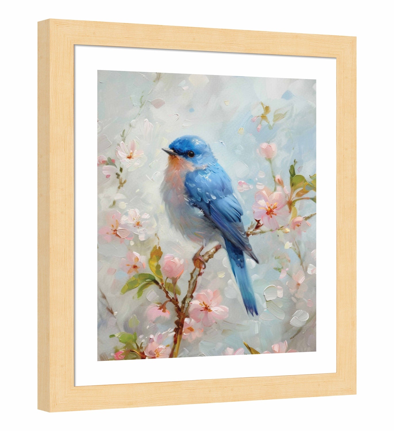 170016_FRA Serene Sojourn - Bluebird 20X24 Blonde Maple Framed Paper Print_Side BW74042.jpg