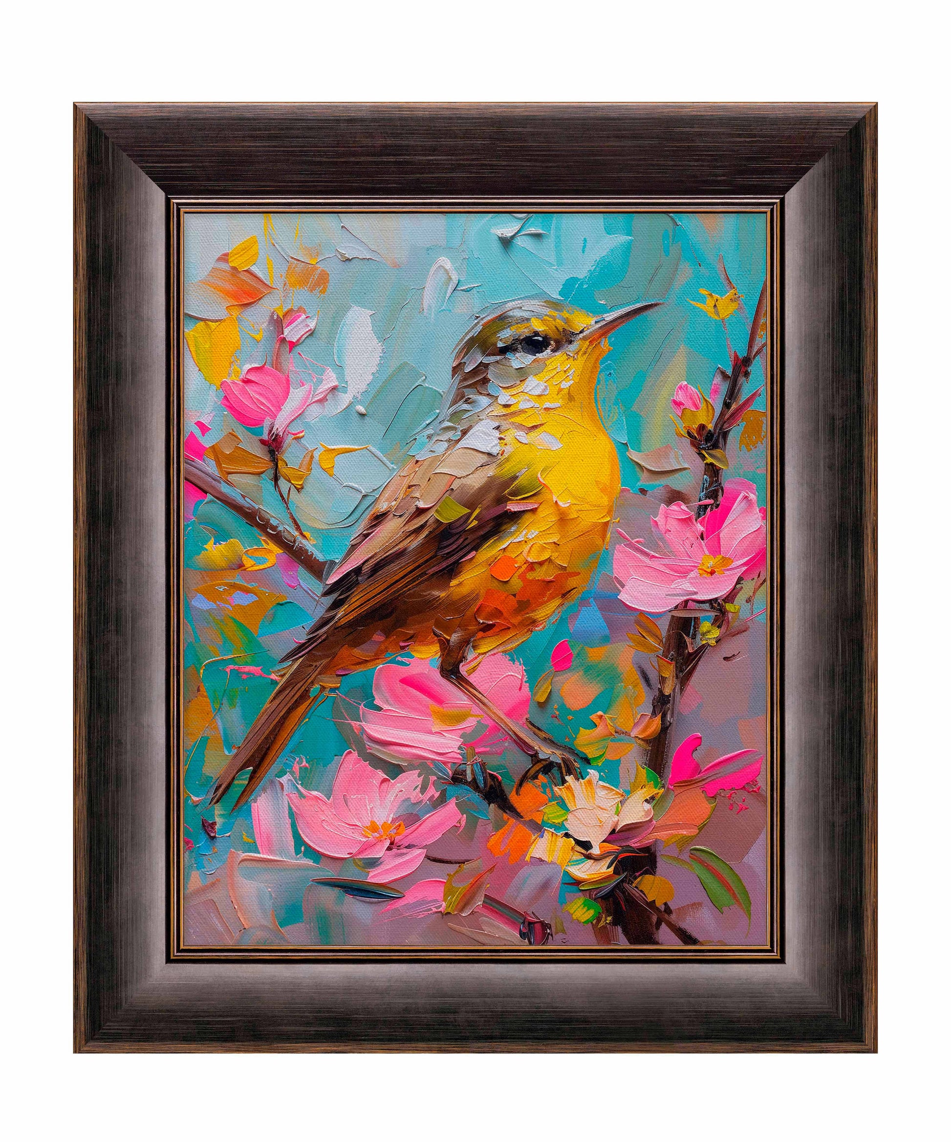 173148_CNF Spring Symphony - Warbler Among Blossoms 16X20 SN ED_SIZE 95 Canvas FRMD ANDOVER BLACK.jpg