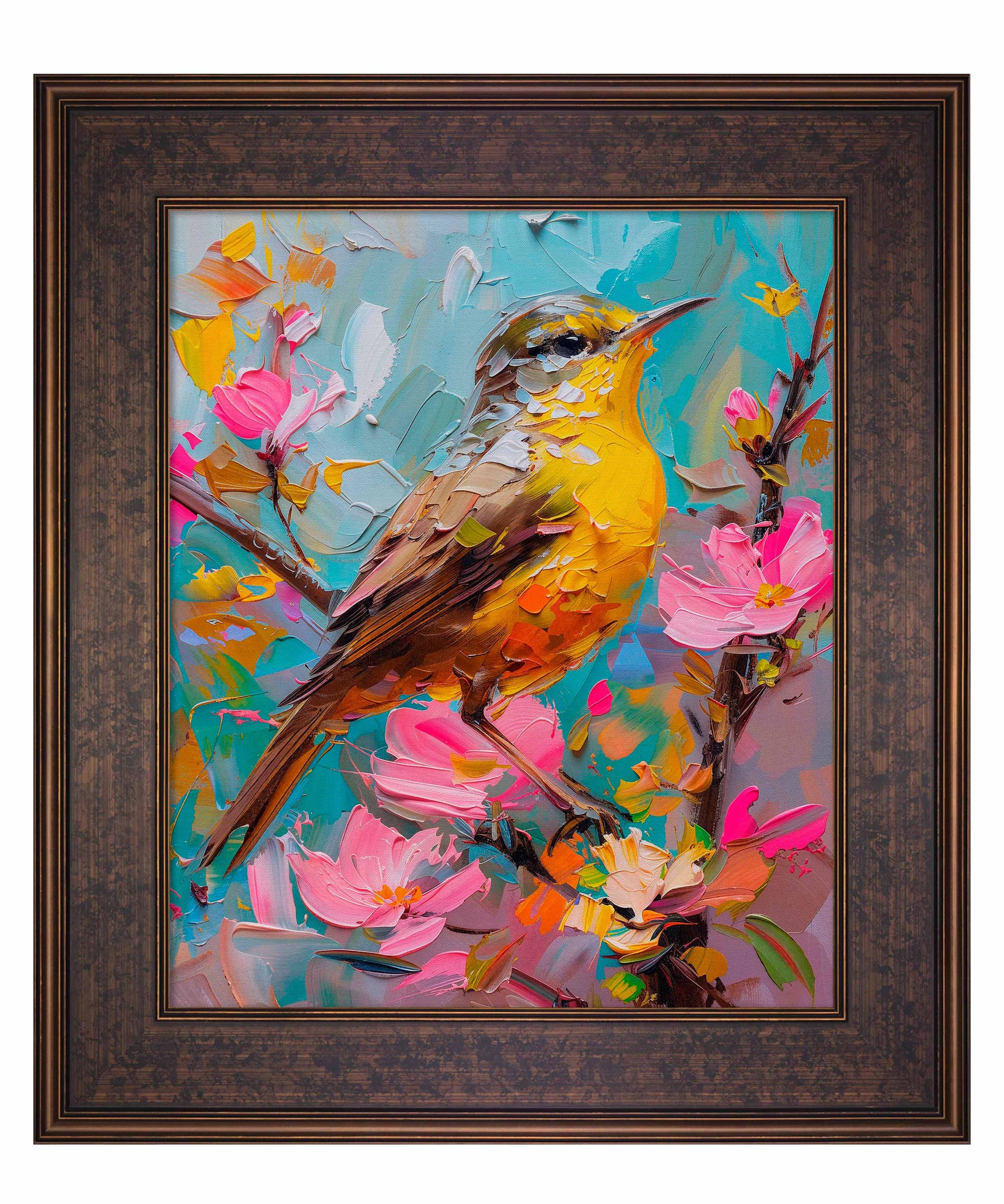 173154_CNF Spring Symphony - Warbler Among Blossoms 20X24 SN ED_SIZE 95 Canvas FRMD GALLERY BRONZE 4 1_8_ OMEGA-80993.jpg