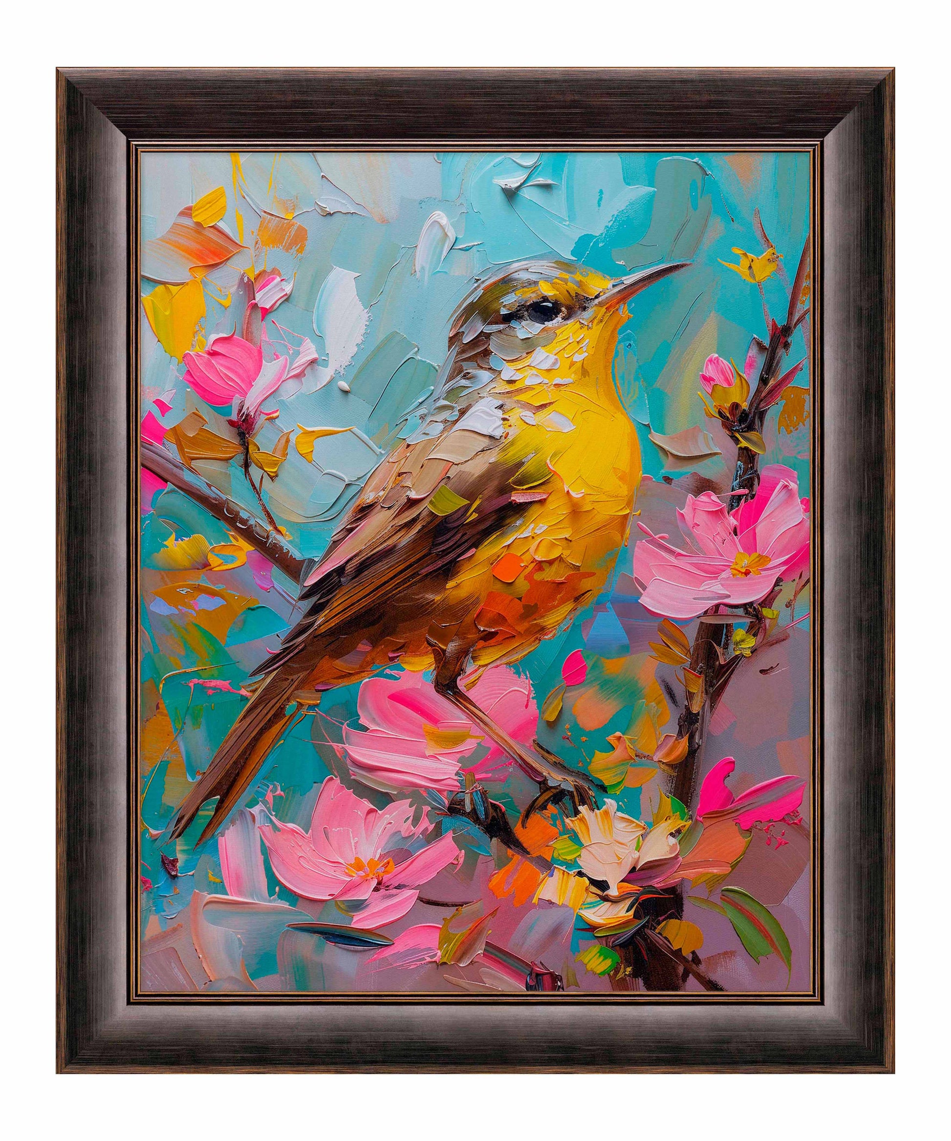 173158_CNF Spring Symphony - Warbler Among Blossoms 24X30 SN ED_SIZE 95 Canvas ANDOVER BLACK.jpg