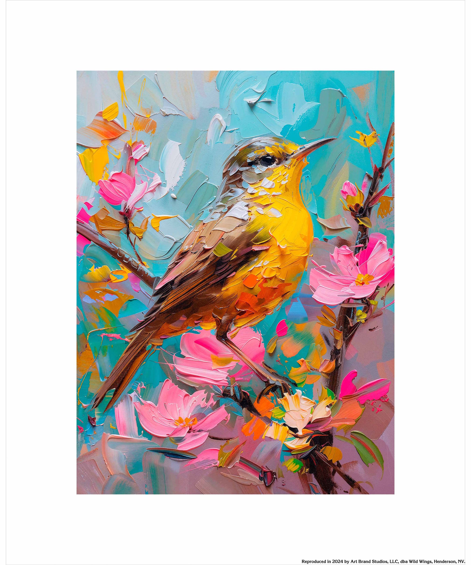 173470_GFT Spring Symphony - Warbler Among Blossoms9X12 Paper Print.jpg