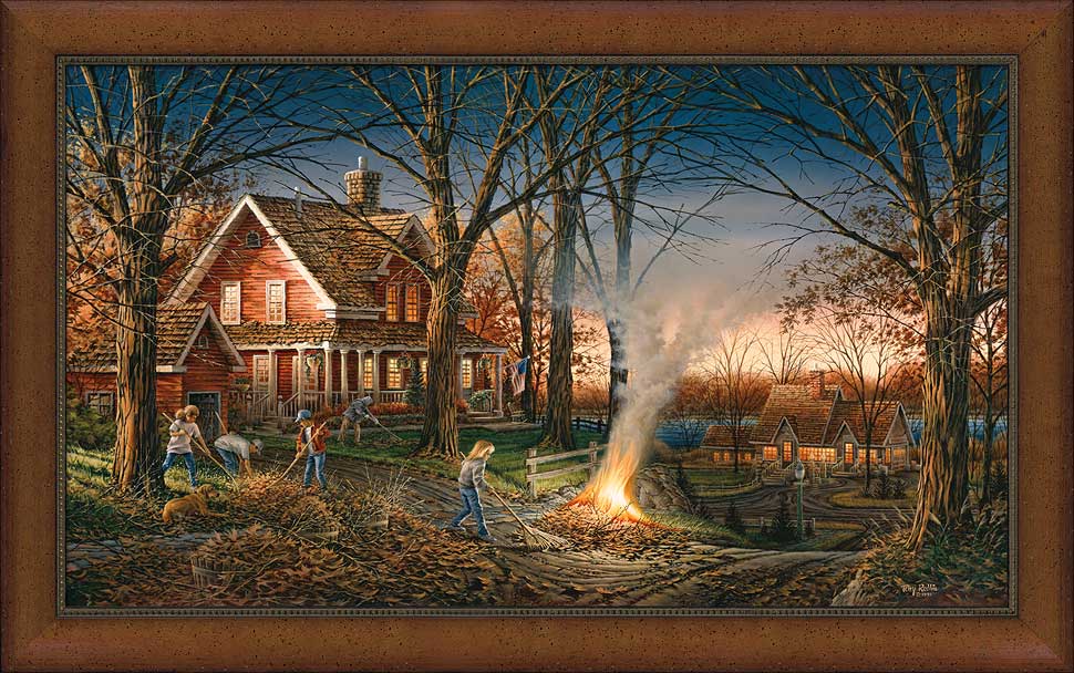 Autumn Evening Framed newest Encore Print by Terry Redlin Free Shipping!!!