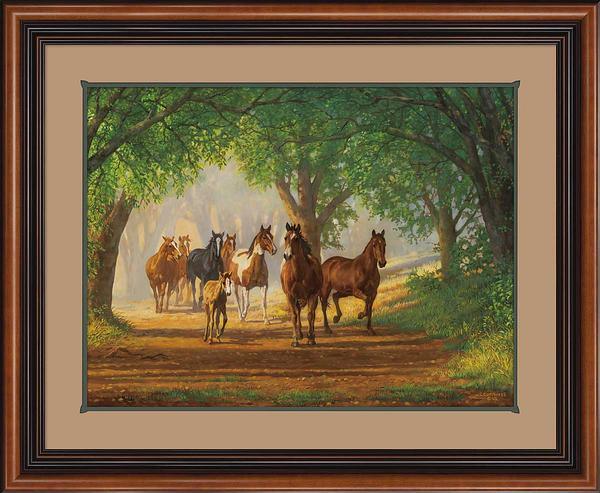 country-lane-horses-framed-ltd.-remarque-print-chris-cummings-F195175181.jpg