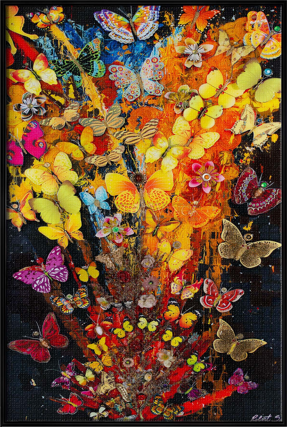 Feu D'Artifice Papillon - Limited Edition Canvas