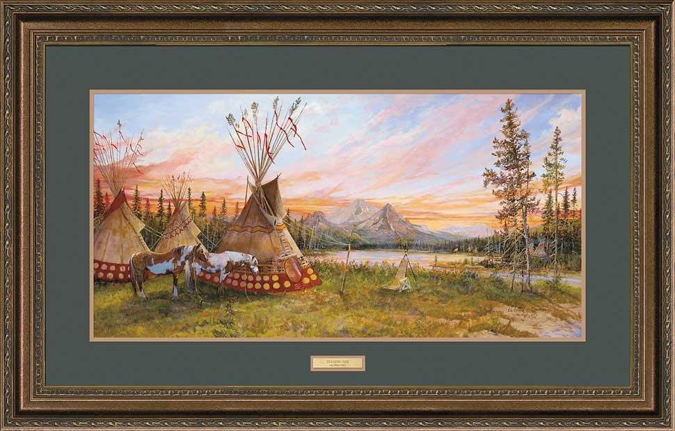 framed-native-american-indian-village-art-print-evening-fire-by-valeria-yost-F950028084d.jpg