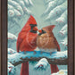 Cardinals in Winter - Limited Edition Canvas