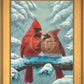 Cardinals in Winter - Limited Edition Canvas