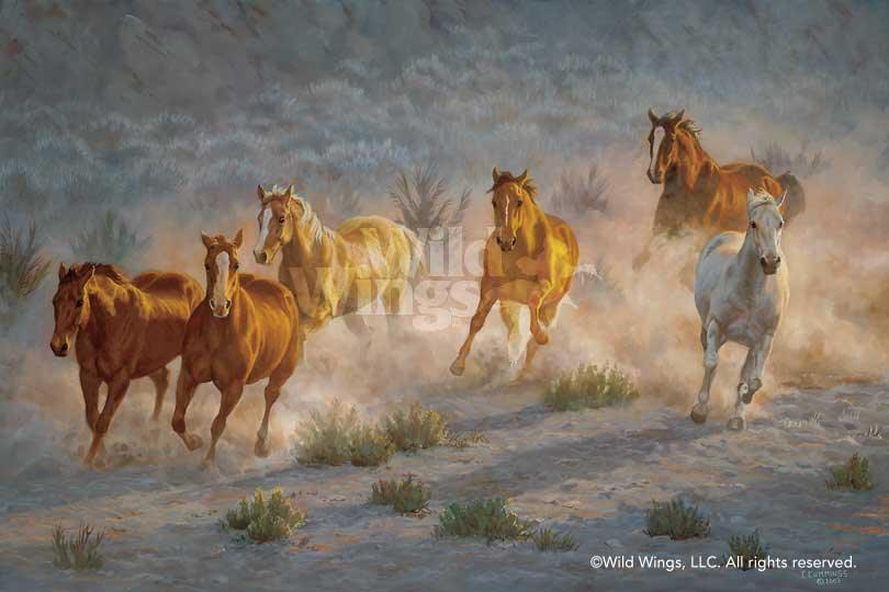 Wild wing horses picture sold