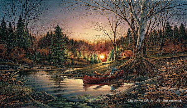Wild Wings Morning Solitude 18 Decorative Pillow by Terry Redlin