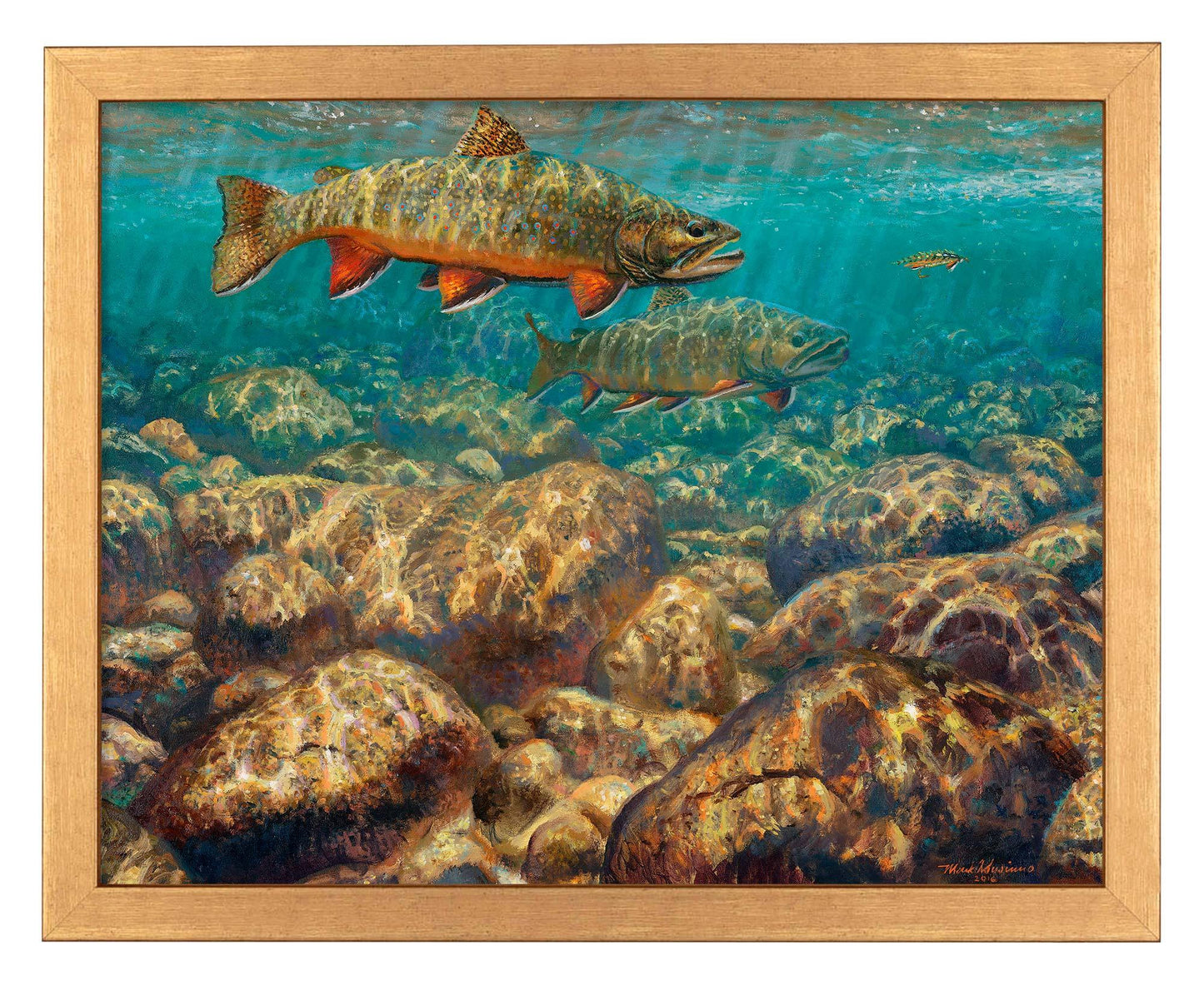 First to the Fly—Brook Trout Art Print - Wild Wings
