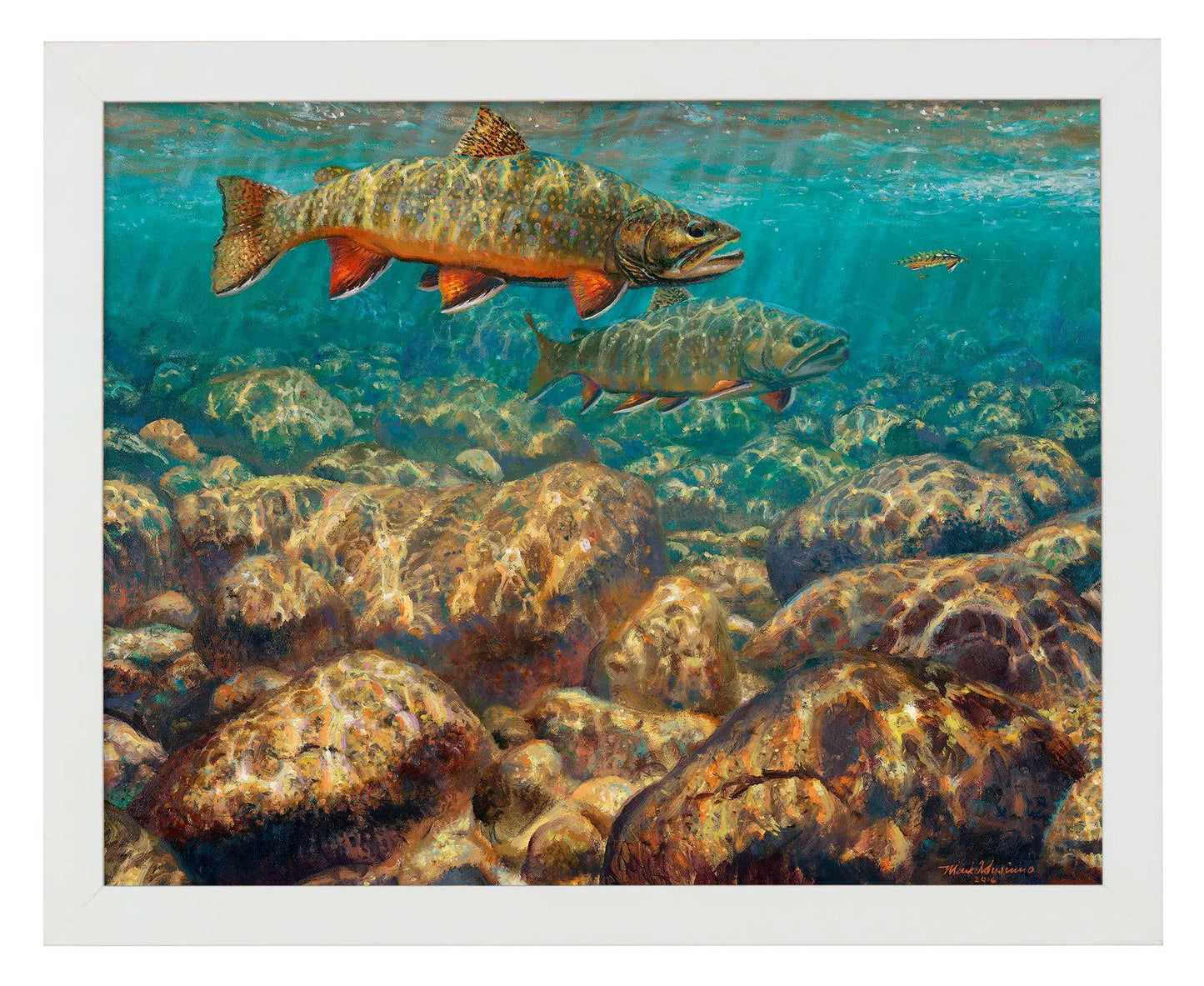 First to the Fly—Brook Trout Art Print - Wild Wings