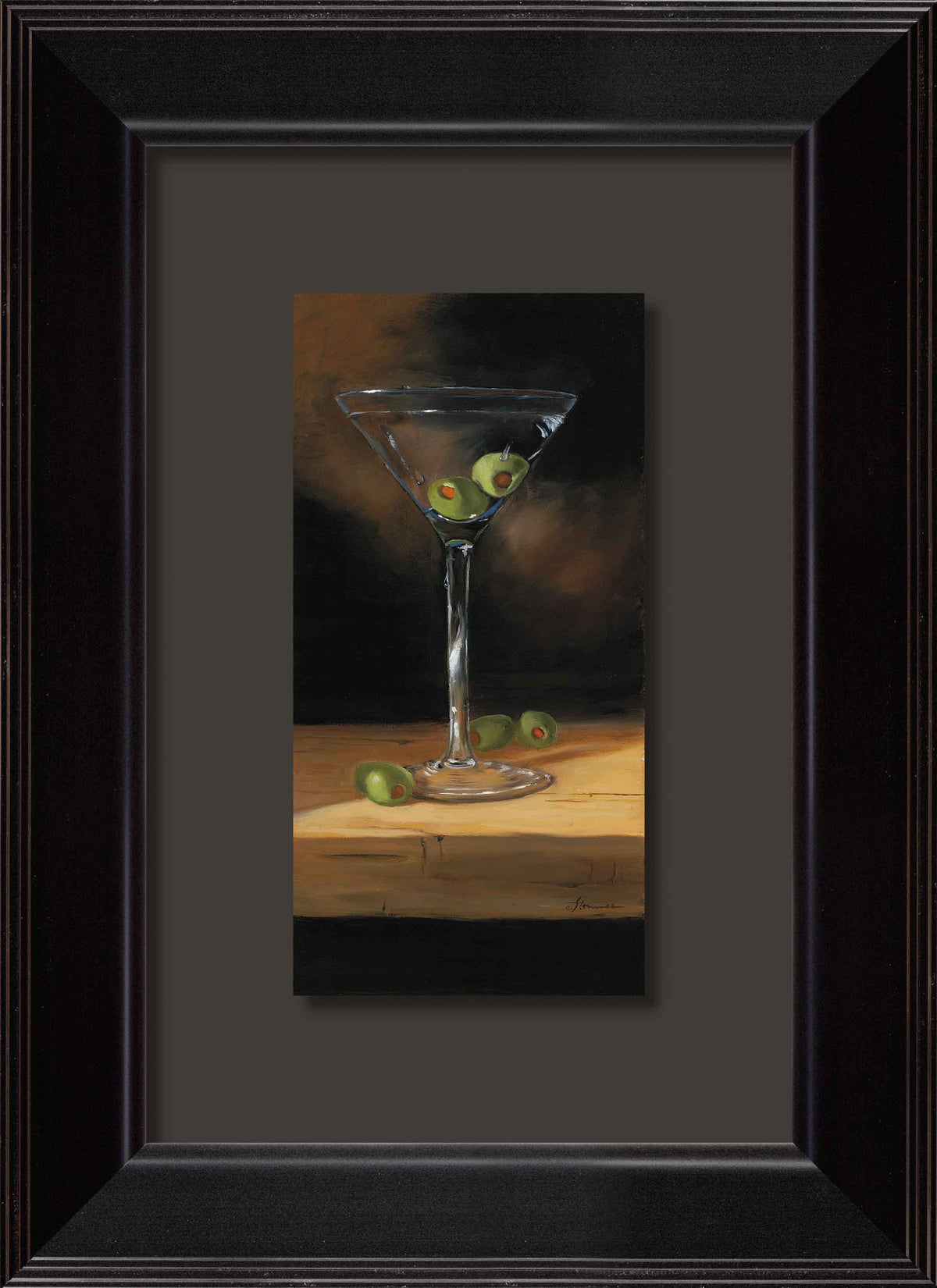 Crisp Cocktail—Martini with Olives