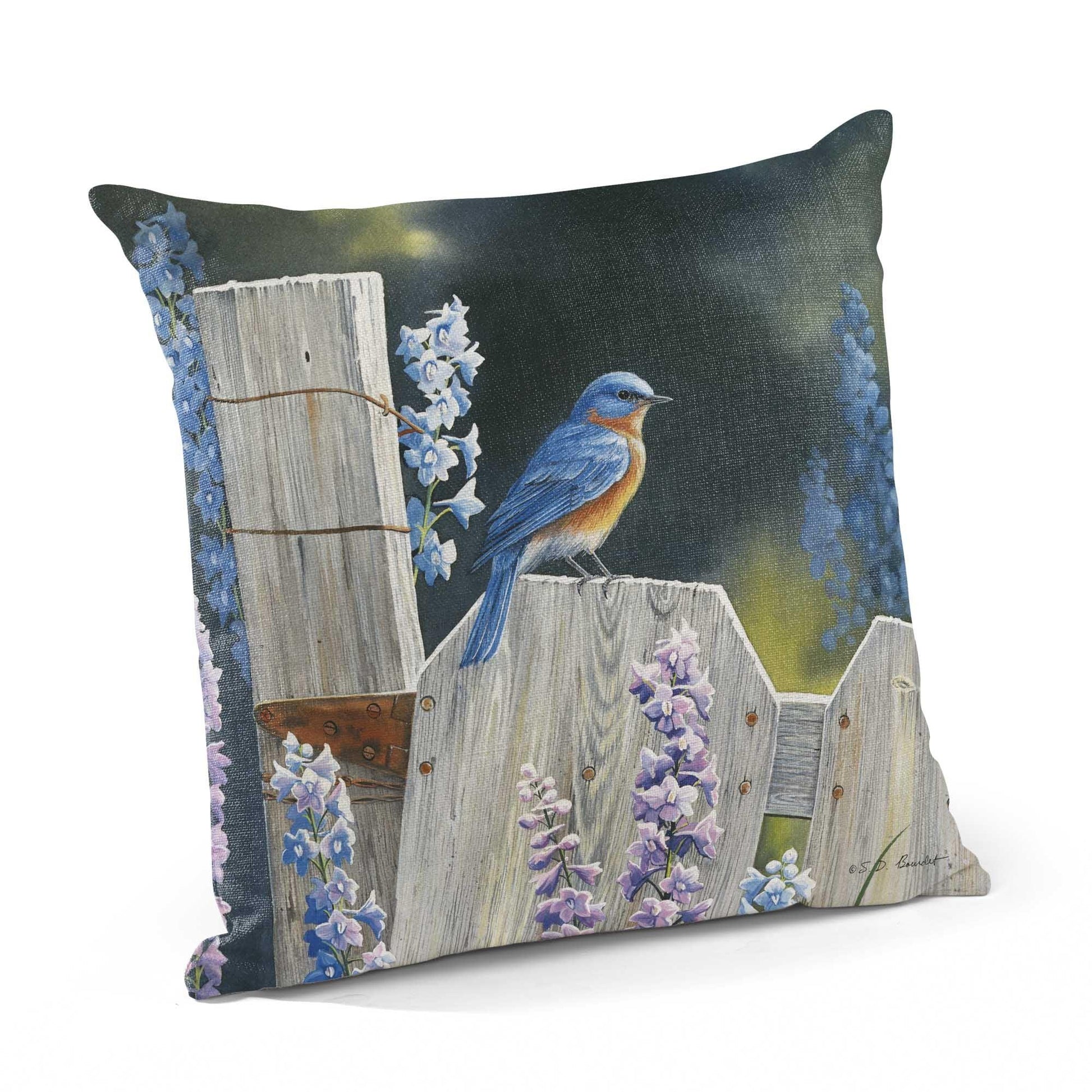 Bluebirds Decorative Pillow - Wild Wings