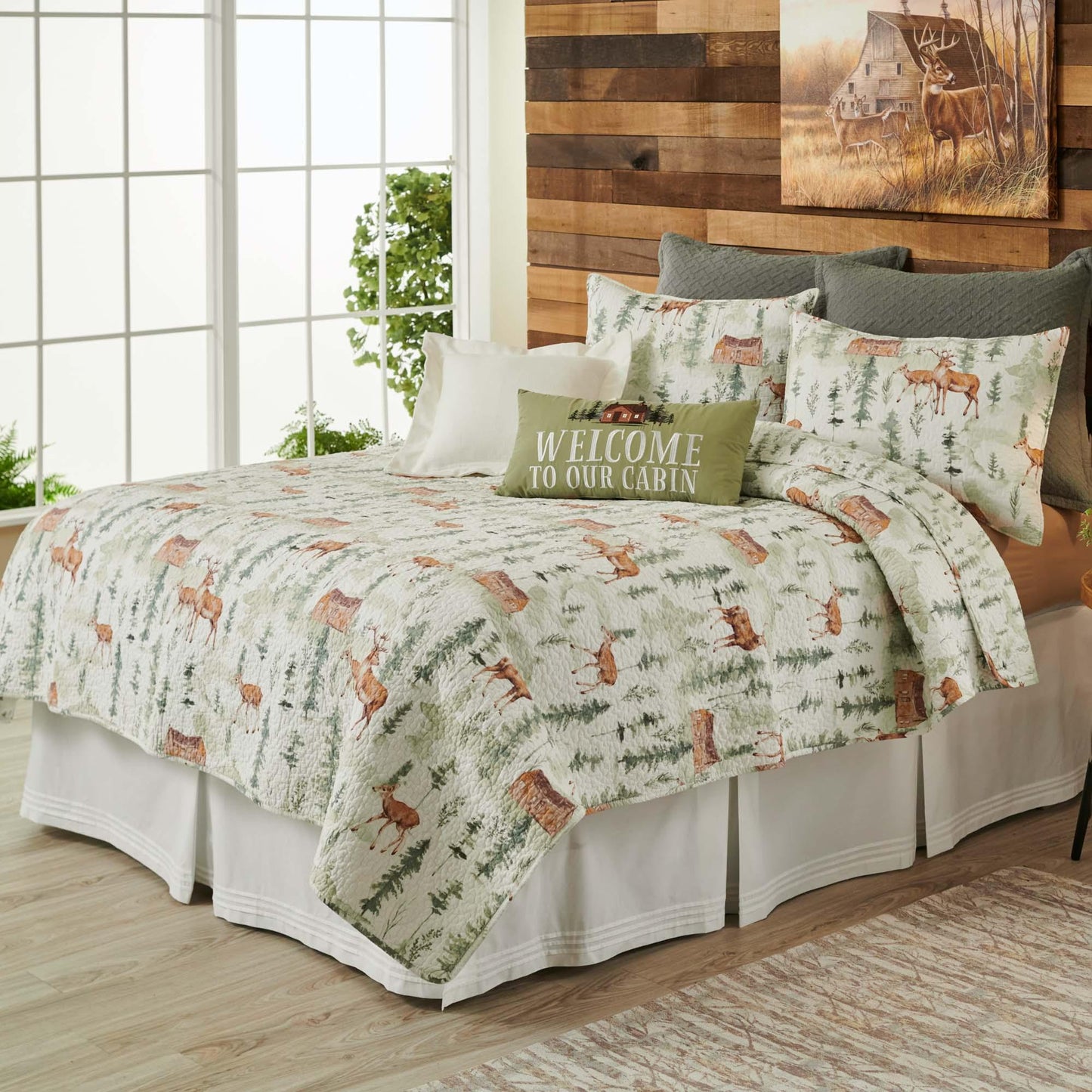 Forest Home Bedskirt (Twin) - Wild Wings