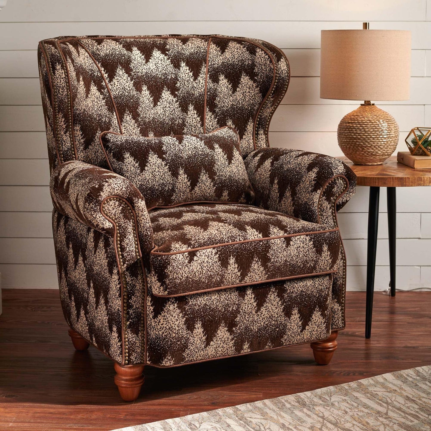 Through the Trees Chair & Ottoman - Wild Wings