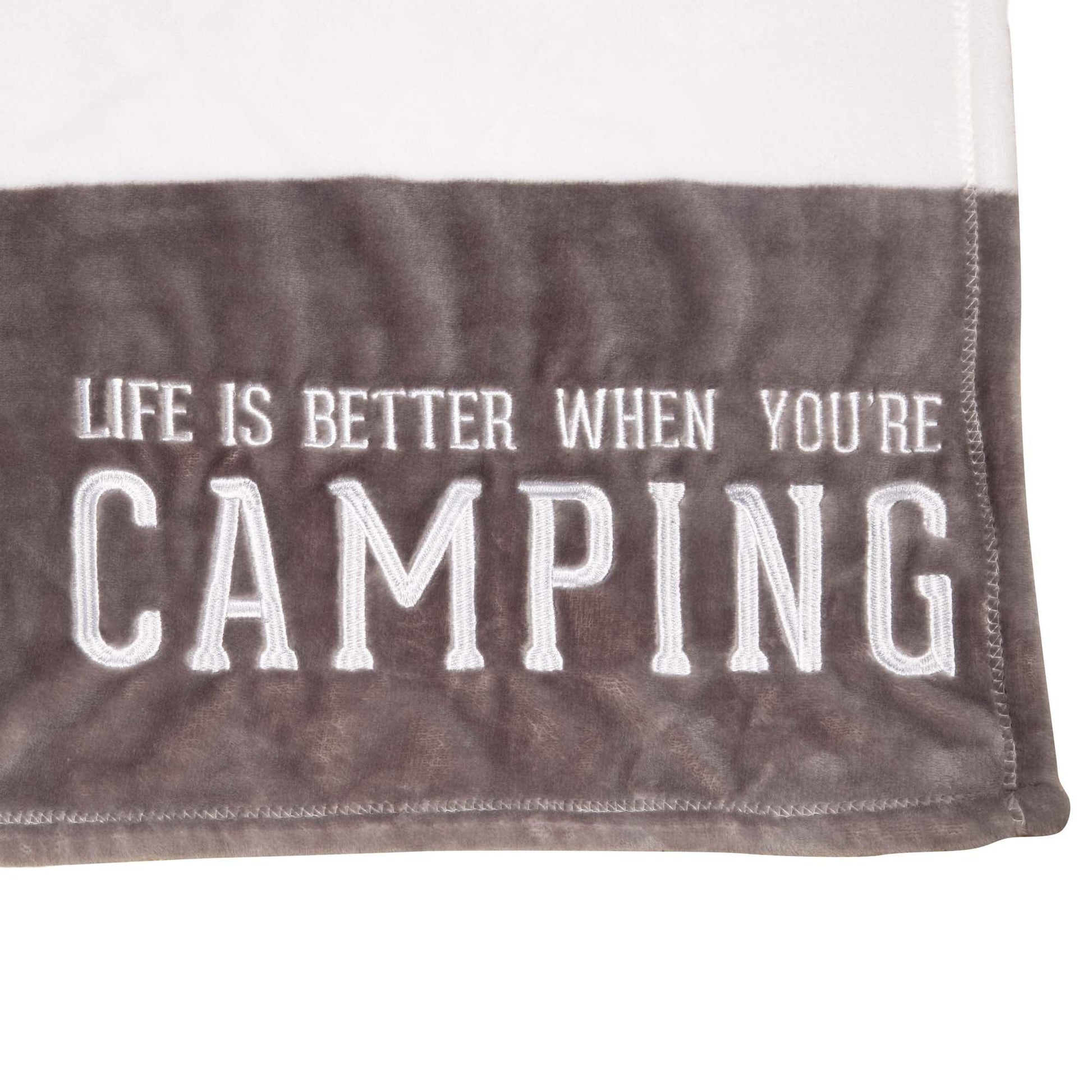 Life is better Camping Throw Blanket - Wild Wings