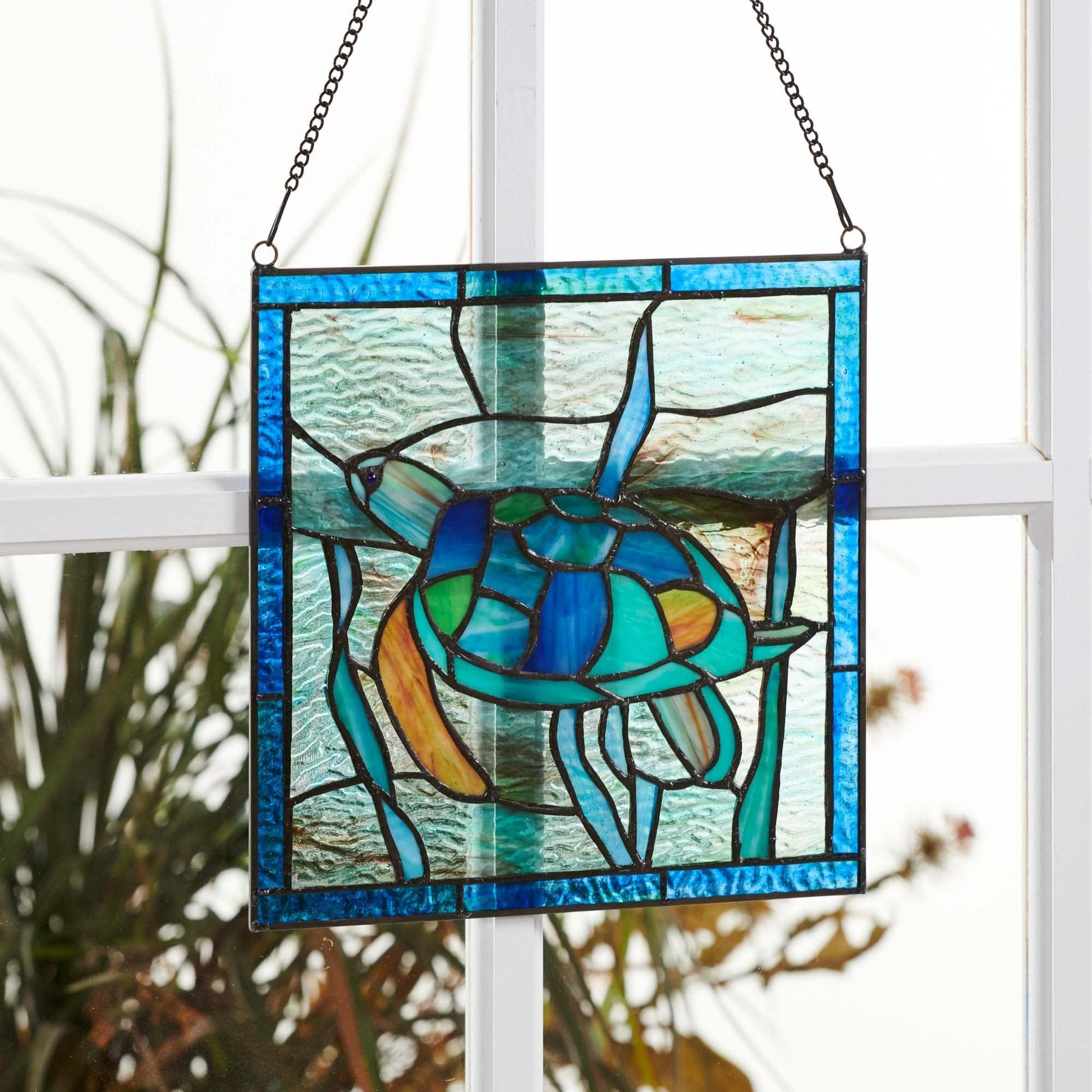 Under the Waves Stained Glass Art - Wild Wings