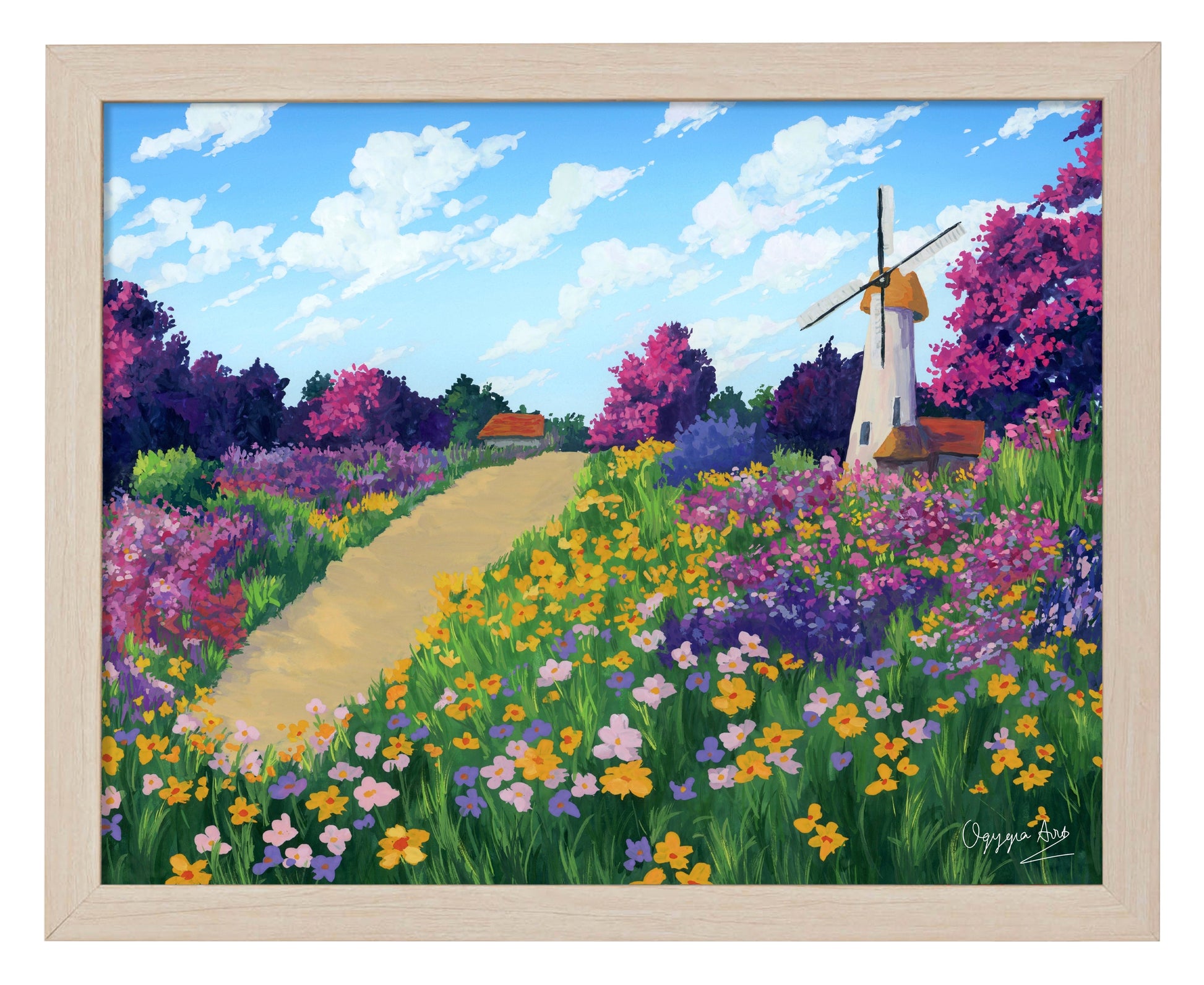 154643_Windmill Flower Field_11x14_Natural_FRA.jpg