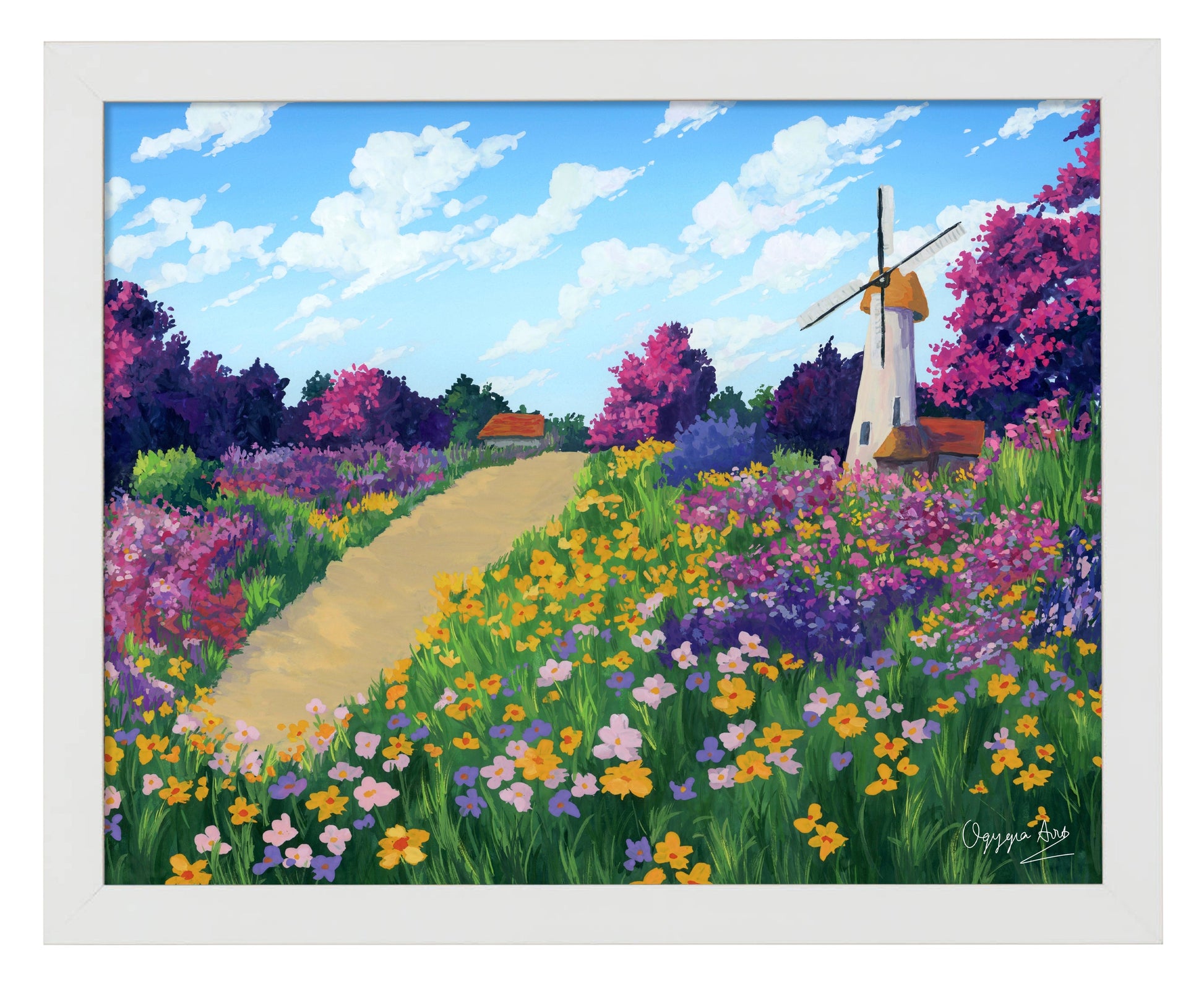 154645_Windmill Flower Field_11x14_White_FRA.jpg