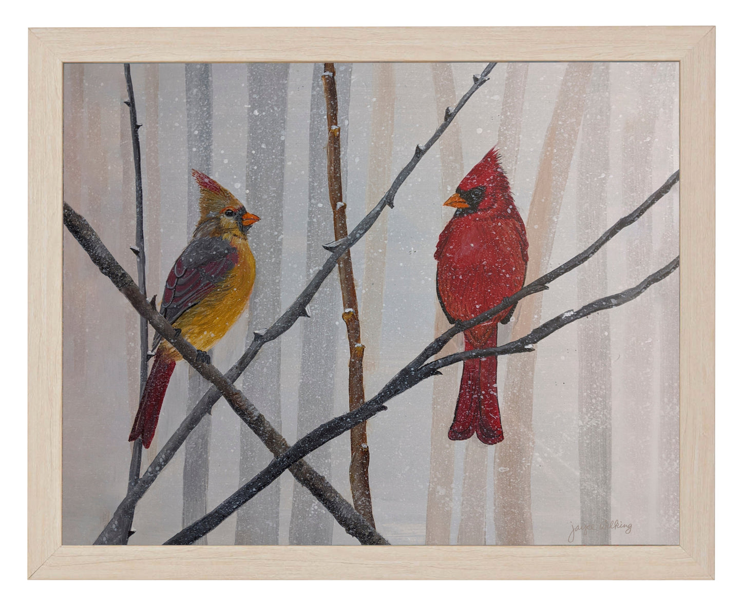 155389_Cardinal Couple in Trees_11x14_FRA_NATURAL.jpg