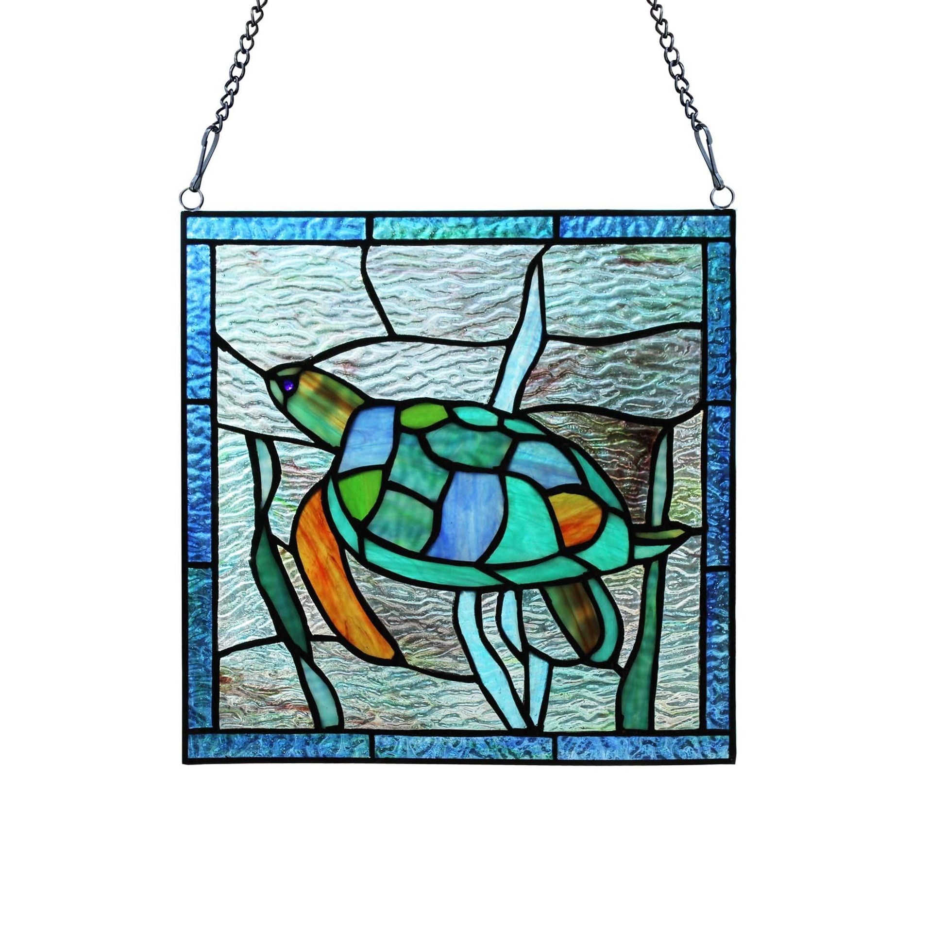 Under the Waves Stained Glass Art - Wild Wings