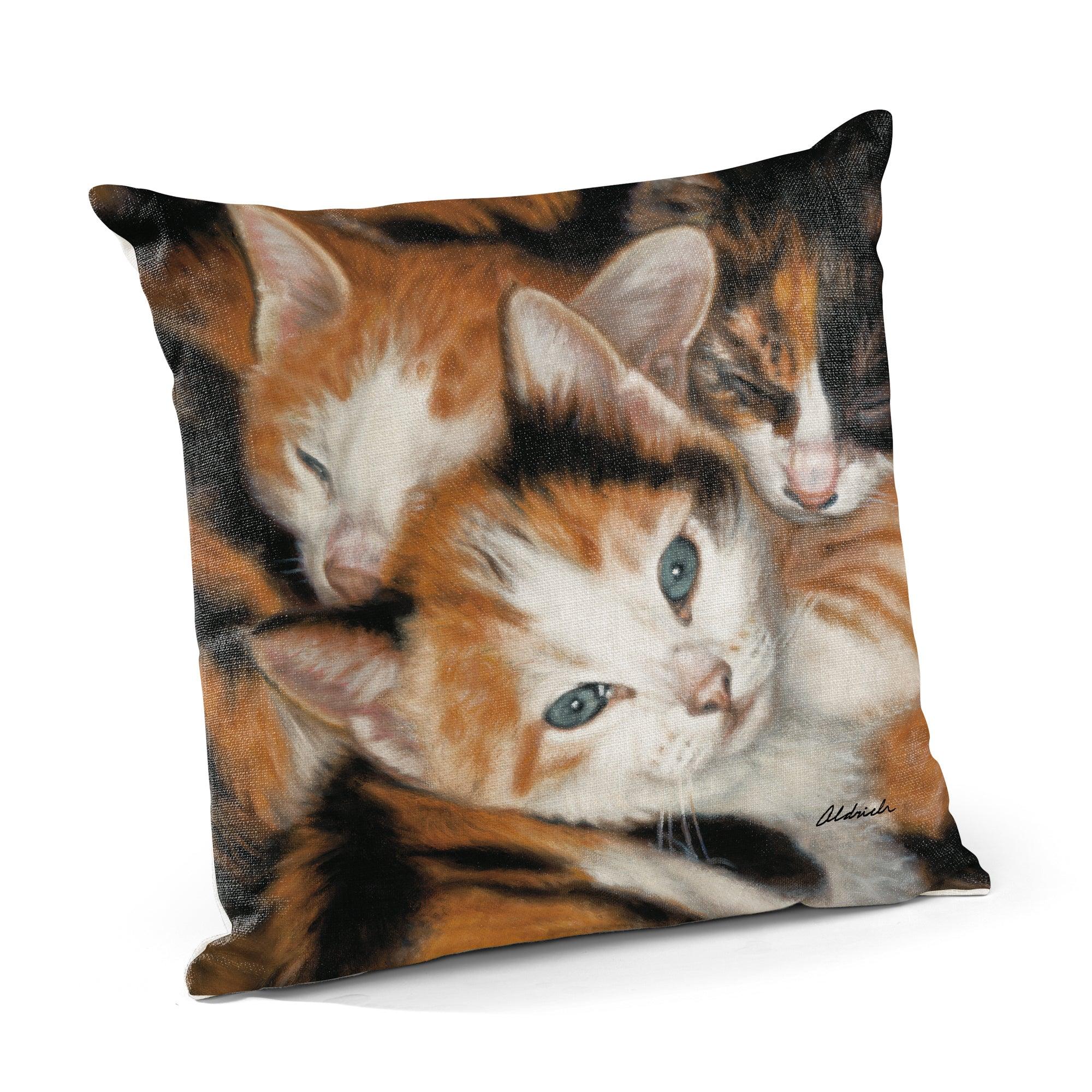 Who's Who? - Kittens 18" Decorative Pillow - Wild Wings